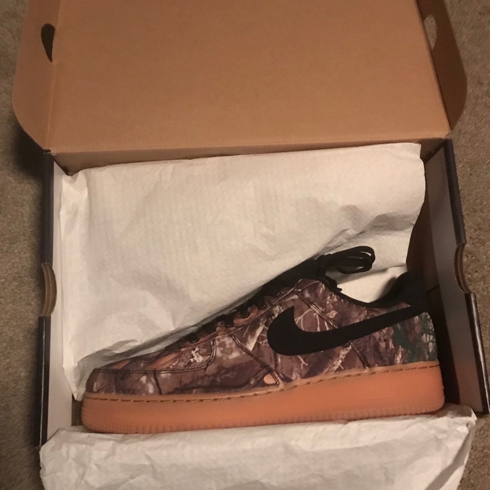 Nike Air Force One X Real Tree. Mens Size 11 or 45
